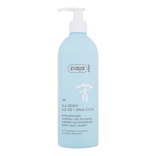 Sprchový gel Ziaja Med Kids Hypoallergenic Shampoo + Bath Gel 400 ml