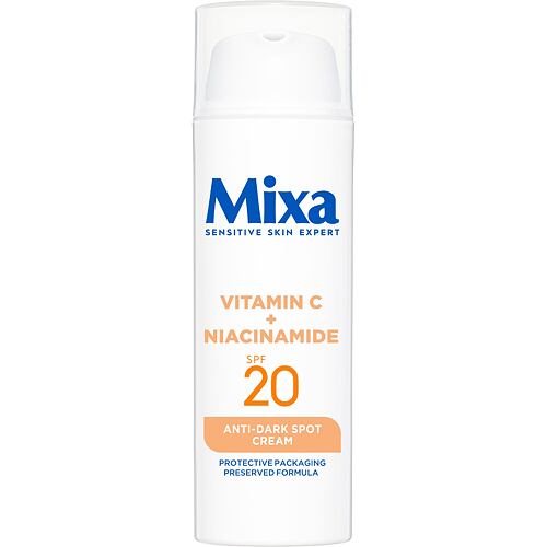 Denní pleťový krém Mixa Vitamin C + Niacinamide Anti-Dark Spot Cream SPF20 50 ml