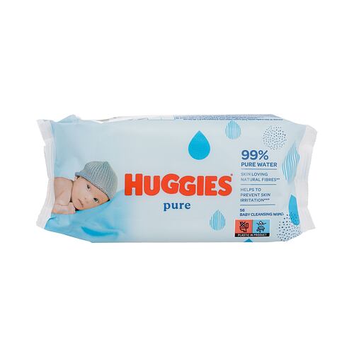 Čisticí ubrousky Huggies Pure Baby Cleansing Wipes 56 ks