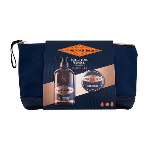 Šampon na vousy Gillette King C. Perfect Beard Regimen Kit 350 ml Kazeta