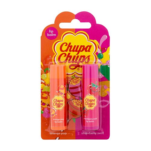 Balzám na rty Chupa Chups Lip Balm Duo SET2 4 g Kazeta