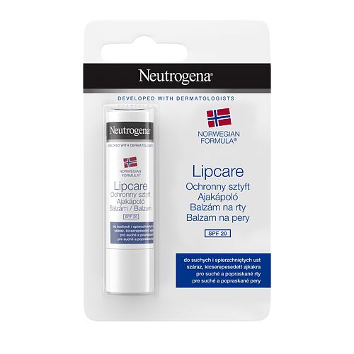 Balzám na rty Neutrogena Norwegian Formula Lip Care SPF20 4,8 g