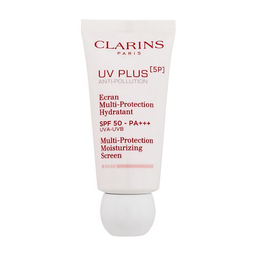 Denní pleťový krém Clarins UV Plus 5P Multi-Protection Moisturizing Screen SPF50 50 ml Rose