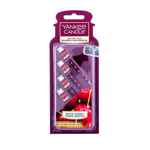 Vůně do auta Yankee Candle Black Cherry Vent Stick 4 ks