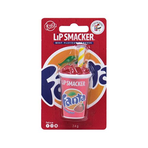 Balzám na rty Lip Smacker Fanta Cup Strawberry 7,4 g poškozený obal