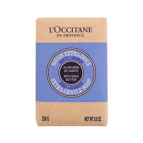 Tuhé mýdlo L'Occitane Shea Butter Lavender Extra-Gentle Soap 250 g