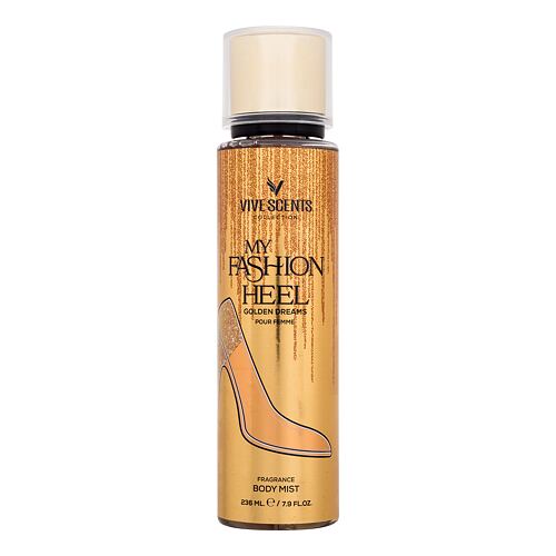 Tělový sprej Vive Scents My Fashion Heel Golden Dreams 236 ml poškozený flakon