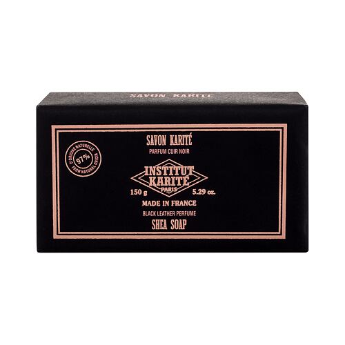 Tuhé mýdlo Institut Karité Shea Soap Black Leather 150 g