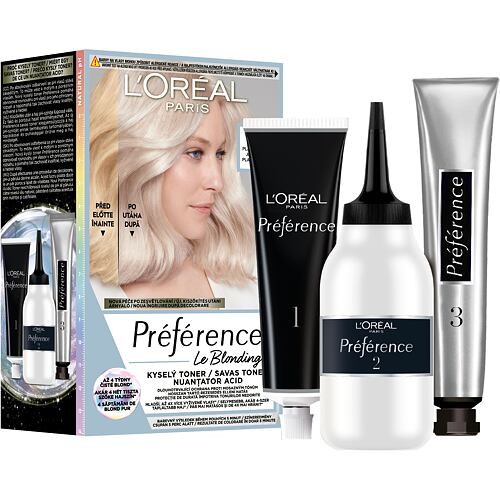 Barva na vlasy L'Oréal Paris Préférence Le Blonding Toner 60 ml Platinum Ice