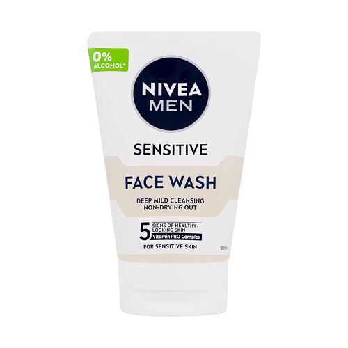 Čisticí gel Nivea Men Sensitive Face Wash 100 ml