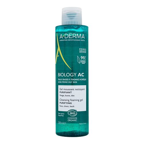 Čisticí gel A-Derma Biology AC Cleansing Foaming Gel 200 ml