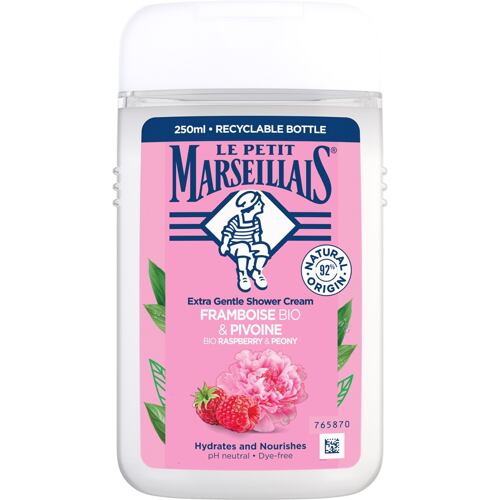 Sprchový krém Le Petit Marseillais Extra Gentle Shower Cream Organic Raspberry & Peony 250 ml