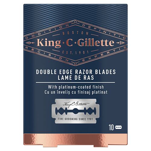 Náhradní břit Gillette King C. Double Edge Safety Razor Blades 10 ks