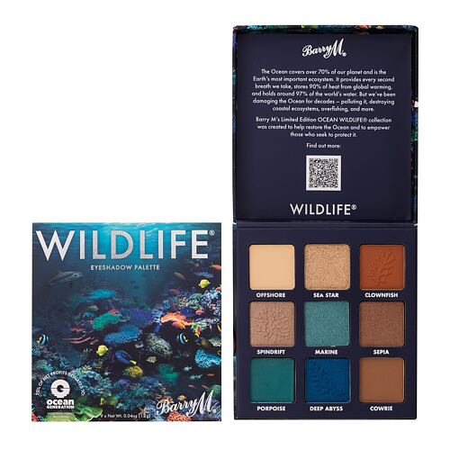 Oční stín Barry M Wildlife Ocean Eyeshadow Palette 10,8 g