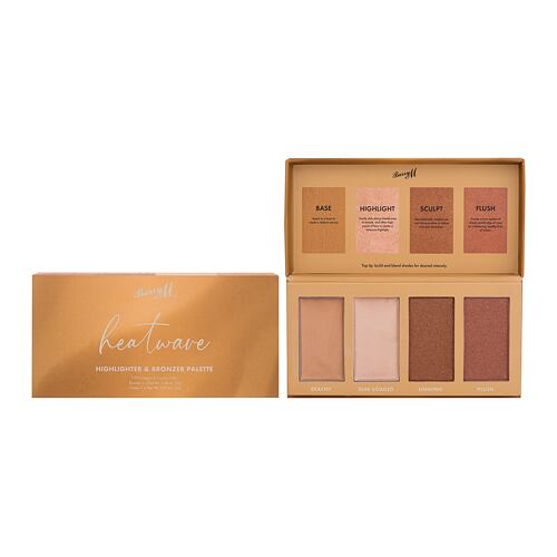 Konturovací paletka Barry M Heatwave Highlighter & Bronzer Palette 14 g