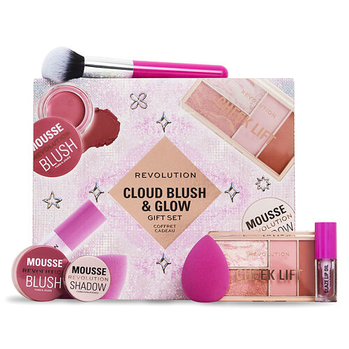 Oční stín Makeup Revolution London Cloud Blush & Glow Gift Set 4 g Kazeta