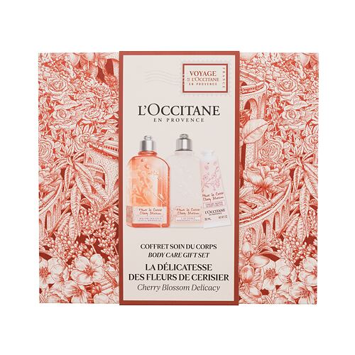 Sprchový gel L'Occitane Cherry Blossom Body Care Gift Set 250 ml Kazeta