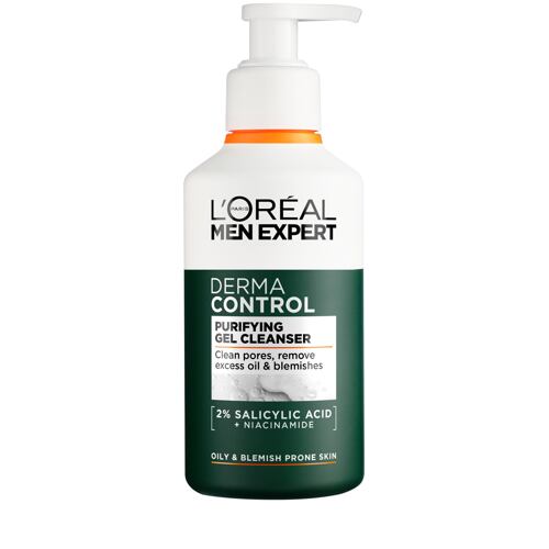 Čisticí gel L'Oréal Paris Men Expert Derma Control Purifying Gel Cleanser 260 ml