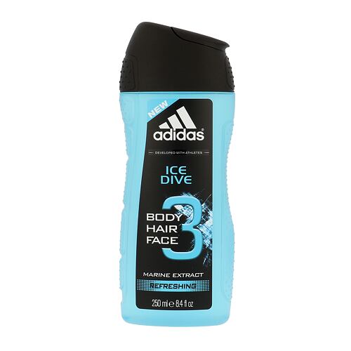 Sprchový gel Adidas Ice Dive 3in1 250 ml