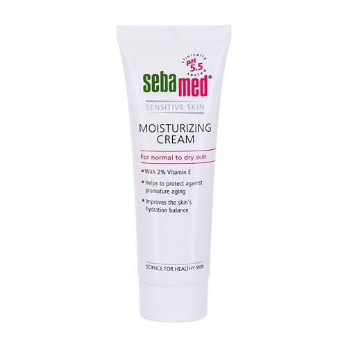 Denní pleťový krém SebaMed Sensitive Skin Moisturizing 50 ml