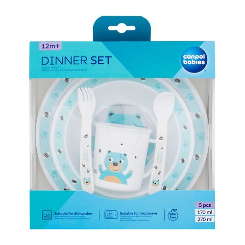 Nádobí Canpol babies Cute Animals Dinner Set Bear 270 ml