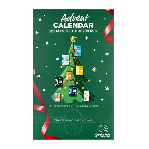 Pleťová maska Garnier Advent Calendar 12 Days Of Christmask 1 ks Kazeta