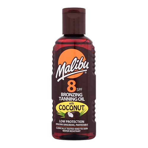 Opalovací přípravek na tělo Malibu Bronzing Tanning Oil Coconut SPF8 100 ml