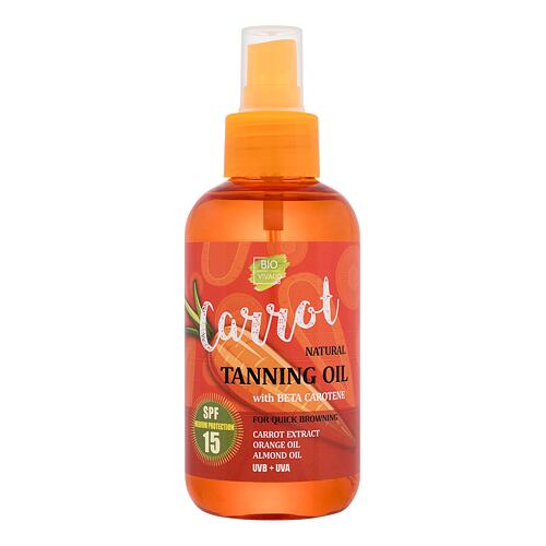 Opalovací přípravek na tělo Vivaco Bio Carrot Tanning Oil SPF15 150 ml