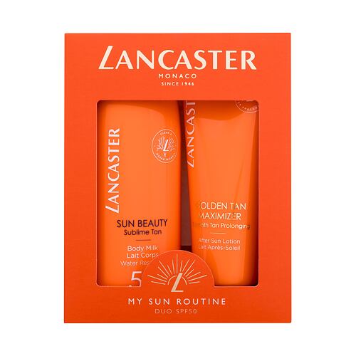 Opalovací přípravek na tělo Lancaster Sun Beauty My Sun Routine 175 ml poškozená krabička Kazeta