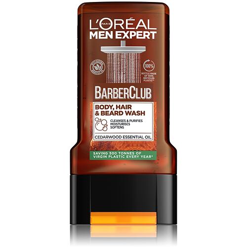 Sprchový gel L'Oréal Paris Men Expert Barber Club Body, Hair & Beard Wash 300 ml