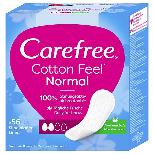 Slipová vložka Carefree Cotton Feel Normal Aloe Vera 56 ks