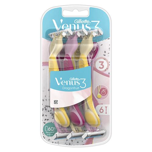 Holicí strojek Gillette Venus3 Dragonfruit 6 ks