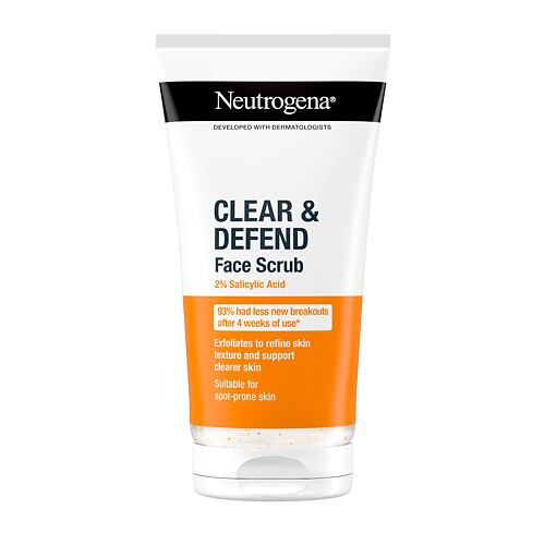 Peeling Neutrogena Clear & Defend Face Scrub 150 ml