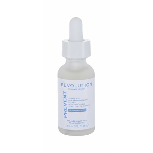 Pleťové sérum Revolution Skincare Prevent 1% Salicylic Acid + Marshmallow Blemish Serum 30 ml