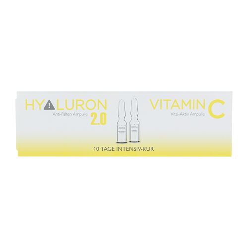Pleťové sérum ALCINA Hyaluron 2.0 + Vitamin C Ampulle 5 ml poškozená krabička Kazeta
