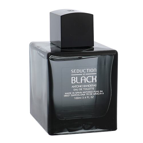 Toaletní voda Banderas Seduction in Black 100 ml poškozený flakon