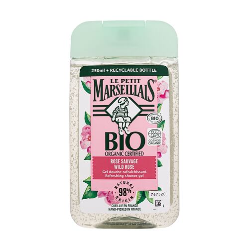 Sprchový gel Le Petit Marseillais Bio Organic Certified Wild Rose Refreshing Shower Gel 250 ml