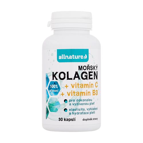 Doplněk stravy Allnature Mořský Kolagen + Vitamín C a B3 30 ks