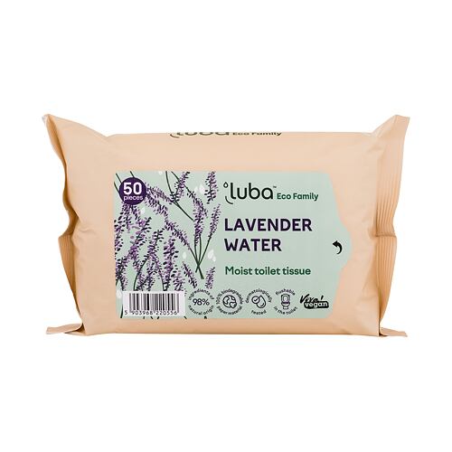 Vlhčený toaletní papír Luba Eco Family Lavender Water 50 ks