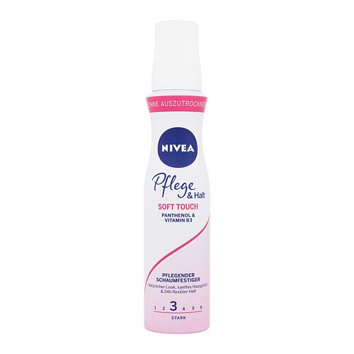 Tužidlo na vlasy Nivea Care & Hold Soft Touch Caring Mousse 150 ml poškozený flakon