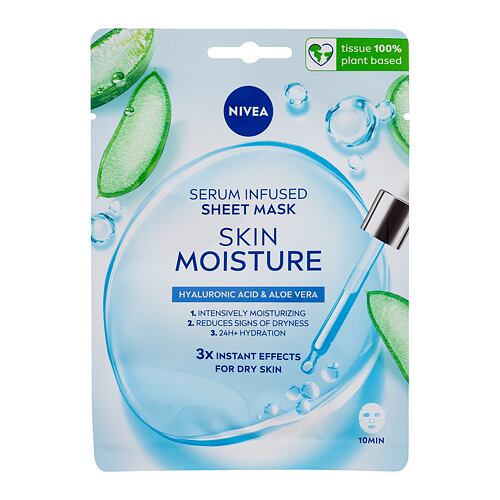 Pleťová maska Nivea Skin Moisture Serum Infused Sheet Mask 1 ks