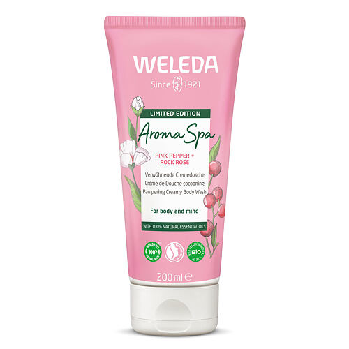 Sprchový krém Weleda Aroma Spa Pink Pepper + Rock Rose Pampering Creamy Body Wash 200 ml