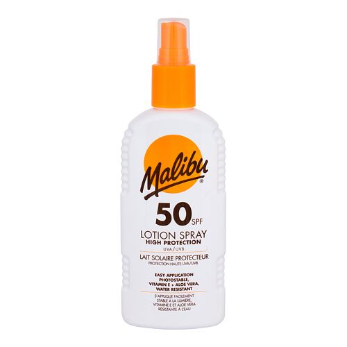 Opalovací přípravek na tělo Malibu Lotion Spray SPF50 200 ml