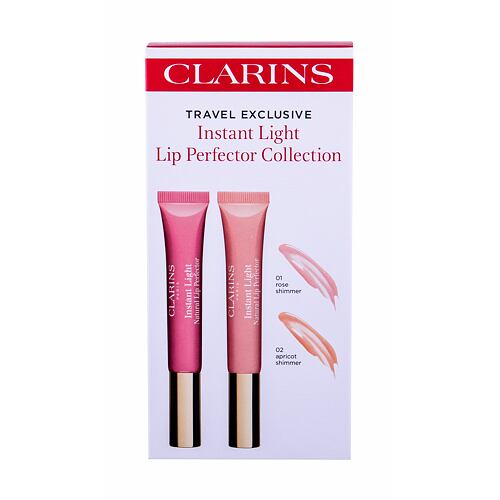 Lesk na rty Clarins Instant Light Lip Perfector Collection 12 ml 01 Rose Shimmer Kazeta