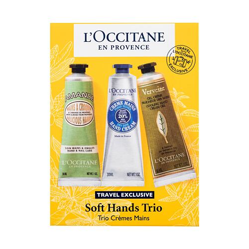 Krém na ruce L'Occitane Soft Hands Trio 30 ml Kazeta