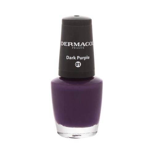 Lak na nehty Dermacol Nail Polish Mini Autumn Limited Edition 5 ml 01 Dark Purple