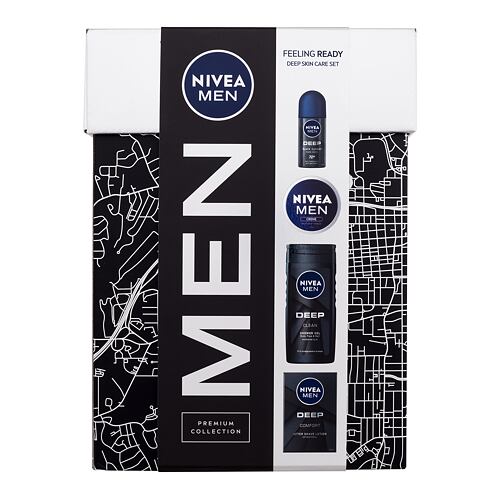 Voda po holení Nivea Men Deep Feeling Ready 100 ml poškozená krabička Kazeta