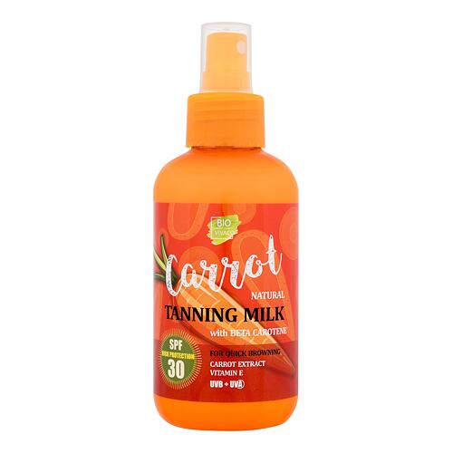 Opalovací přípravek na tělo Vivaco Bio Carrot Tanning Milk SPF30 150 ml