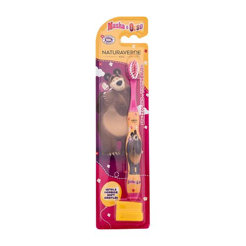 Klasický zubní kartáček Naturaverde Masha and The Bear Toothbrush 1 ks