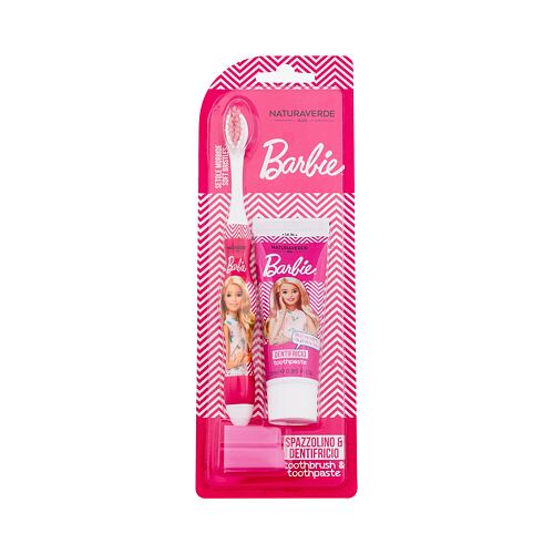 Zubní pasta Naturaverde Barbie Toothbrush + Toothpaste 25 ml Kazeta